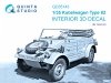 Quinta Studio QD35143 Kubelwagen Type 82 3D-Printed & coloured Interior on decal paper (Hero) 1/35